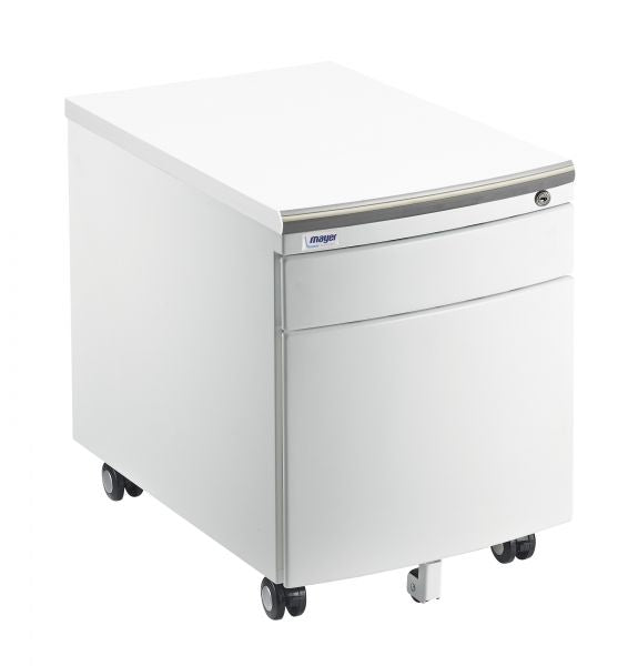 Mayer white metal container