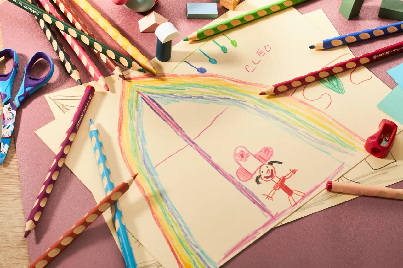 Stabilo ergonomiskie krāsu zīmuļi EASYcolors 12 smartkids.lv