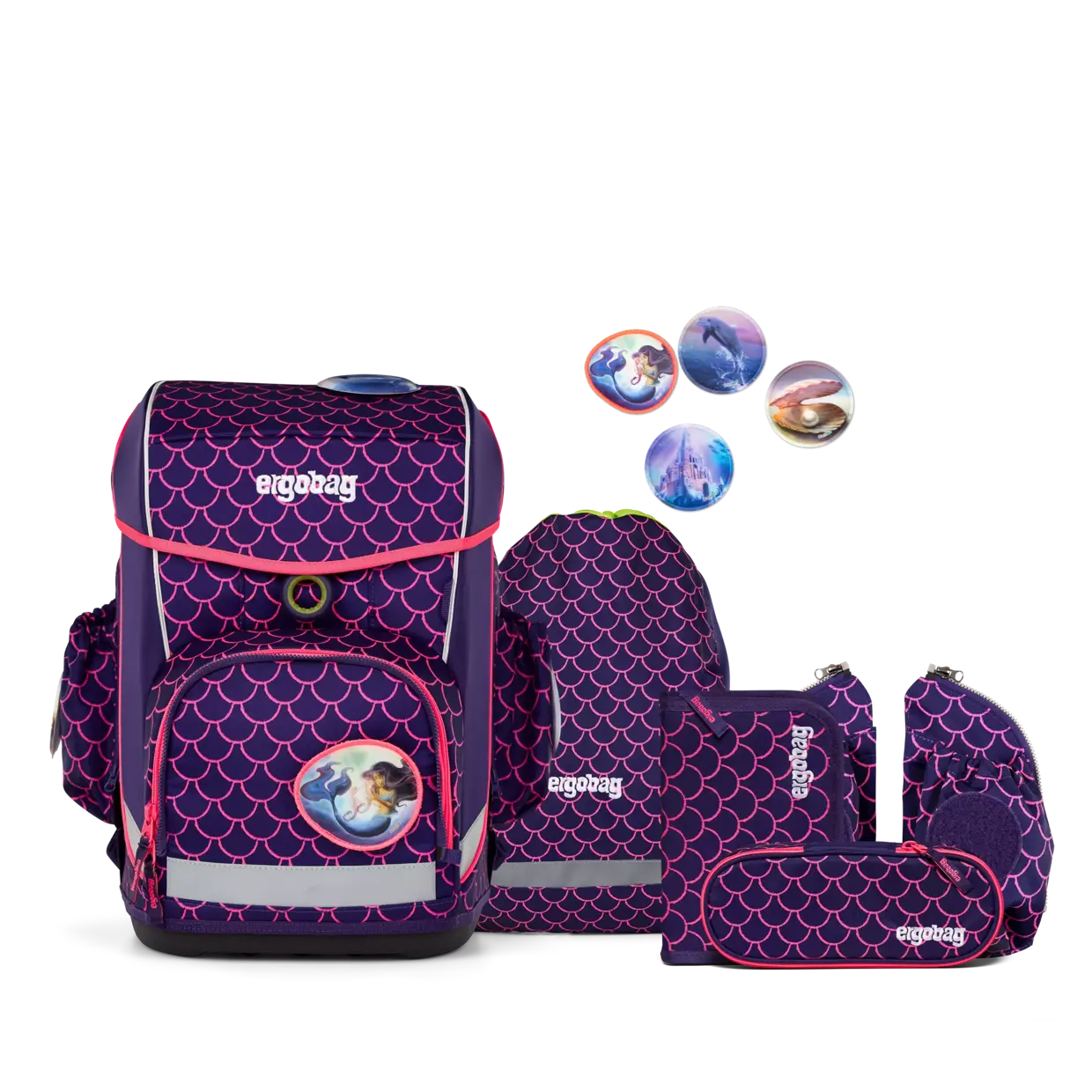Ergonomiska mugursoma skolas soma bērniem ergobag cubo light