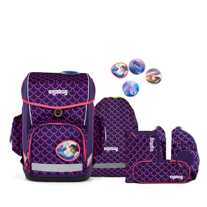 Ergonomiska mugursoma skolas soma bērniem ergobag cubo light