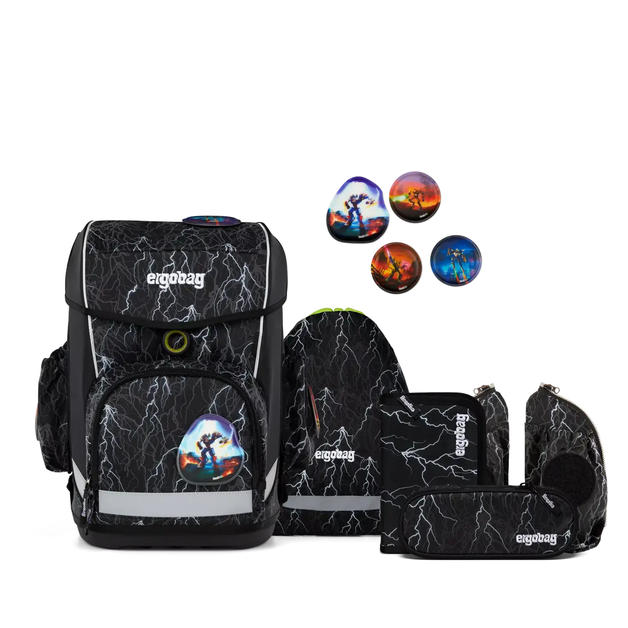 Ergonomiska mugursoma skolas soma bērniem ergobag cubo light