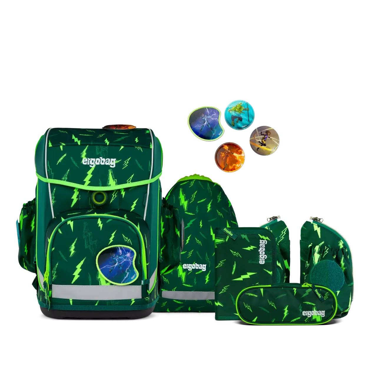 Ergonomiska mugursoma skolas soma bērniem ergobag cubo light