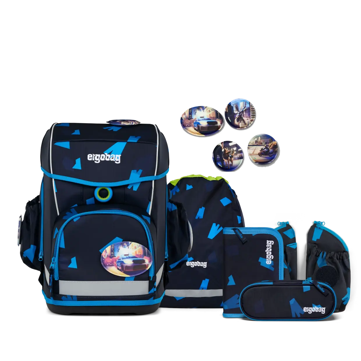 Ergonomiska mugursoma skolas soma bērniem ergobag cubo light