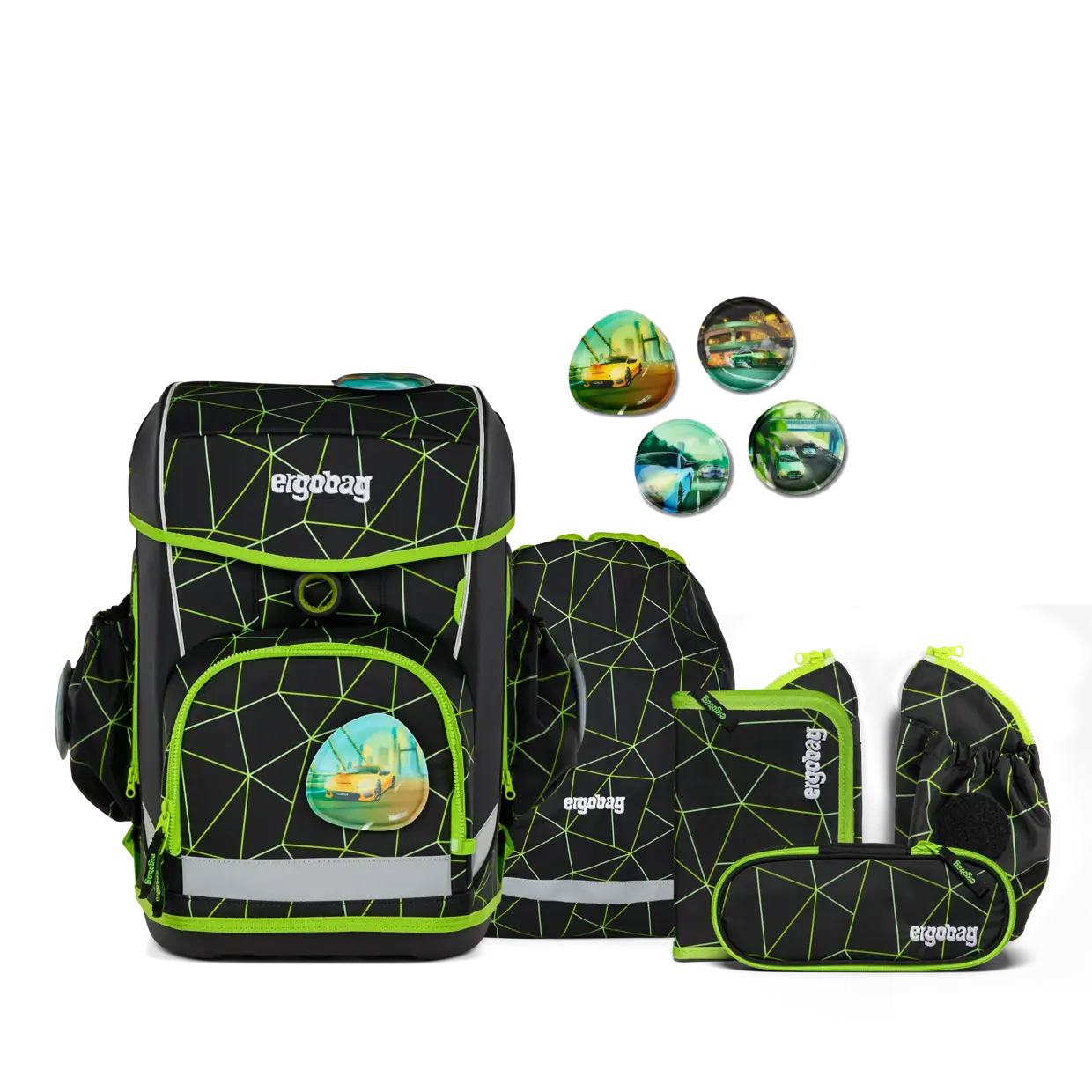Ergonomiska mugursoma skolas soma bērniem ergobag cubo light