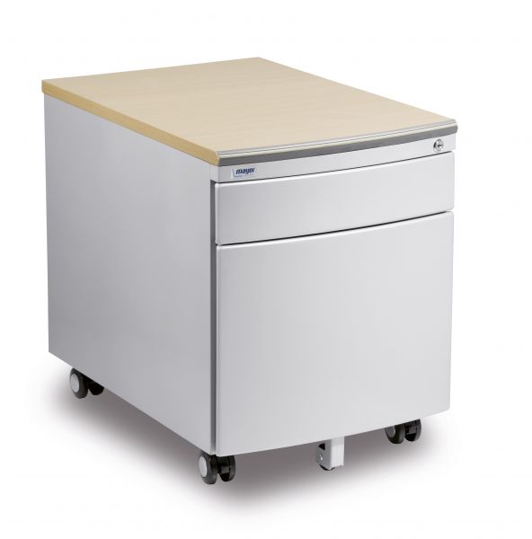 Mayer gray metal container