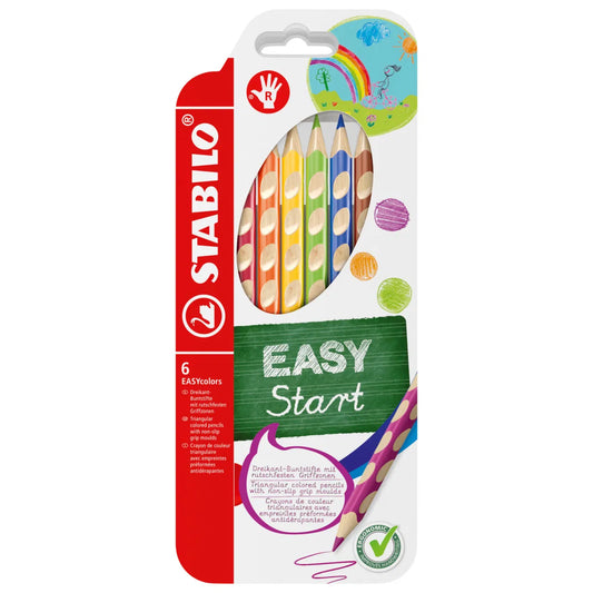 Stabilo ergonomiskie krāsu zīmuļi EASYcolors 6 smartkids.lv