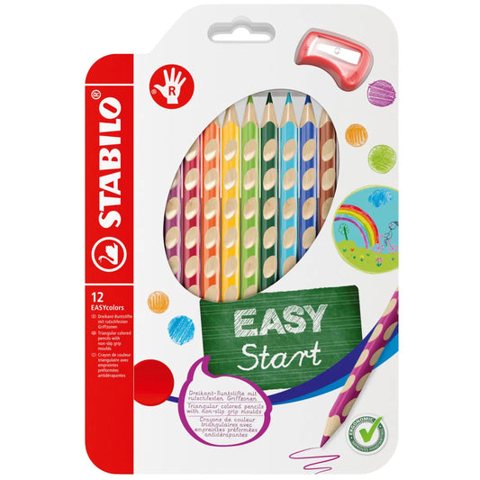 Stabilo ergonomiskie krāsu zīmuļi EASYcolors 12 smartkids.lv