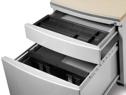 Mayer white metal container