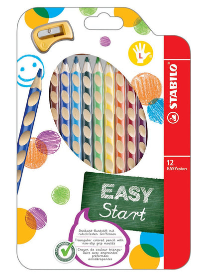 Stabilo ergonomiskie krāsu zīmuļi EASYcolors 12 smartkids.lv